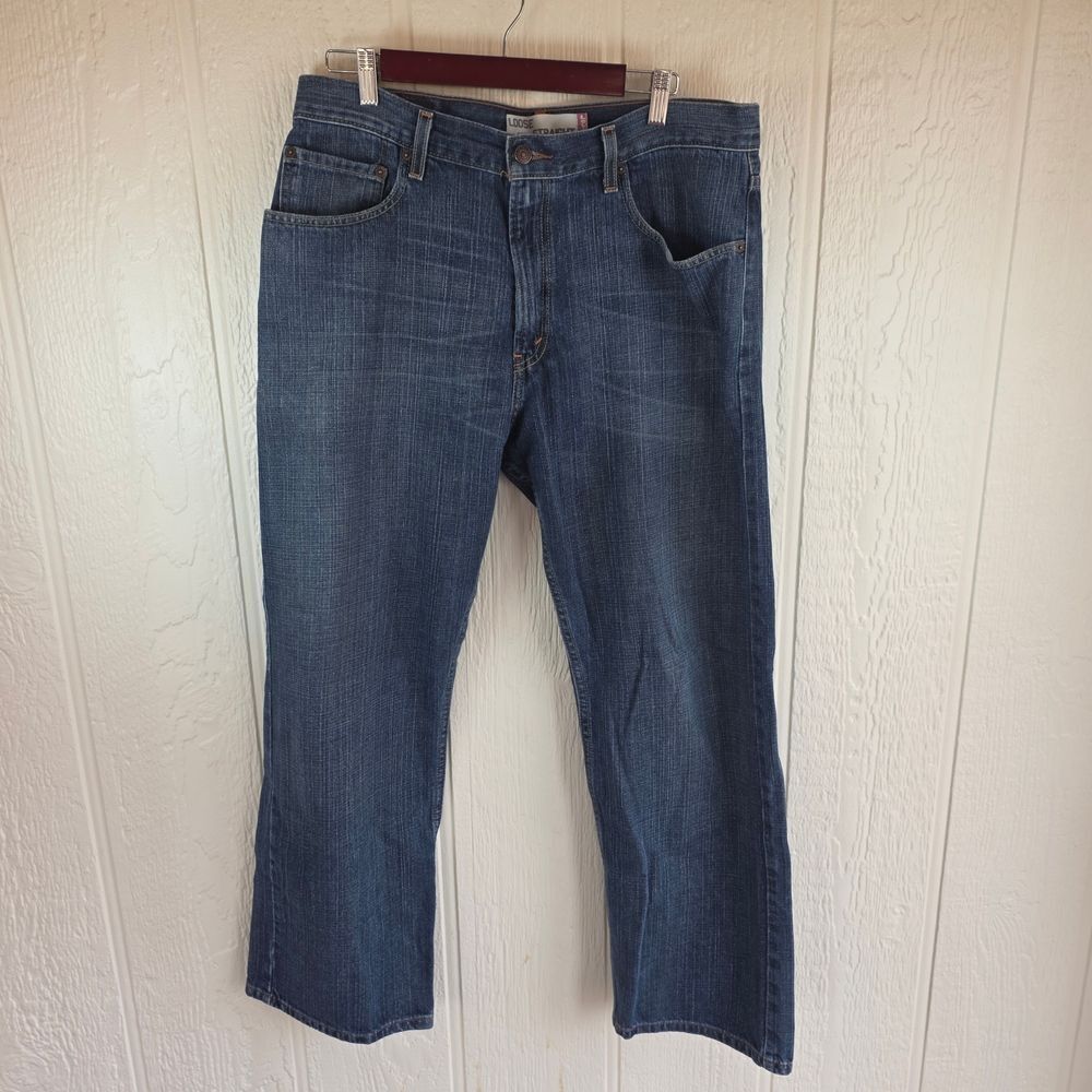 Levi's Men's Straight Jeans in Classic Blue, Size 34 X 32
